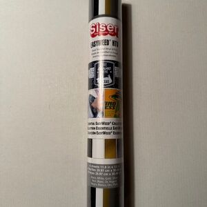 Siser EasyWeed HTV, 4 sheets 11.8 in. x 12 in., Black/White/Gold/Silver
